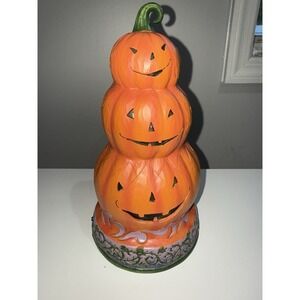 JIM SHORE "Witching You a Happy Halloween" Lights Up‎ / Rotating Witch NWOB